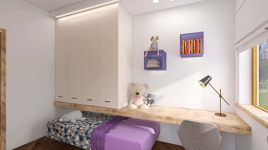 CAMERETTA: il giusto spazio per letto e zona studio